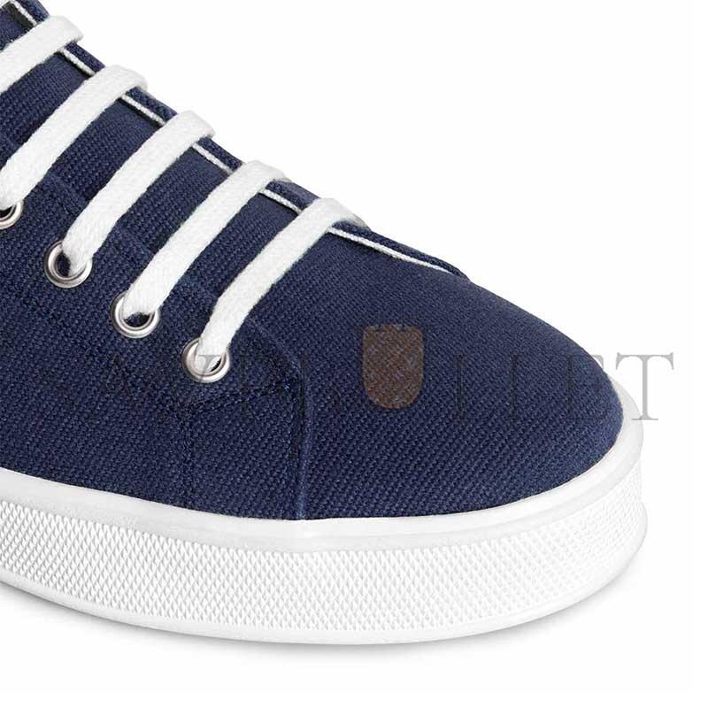CELINE DARK BLUE WOMEN'S CANVAS SHOES 355842220C07NY
